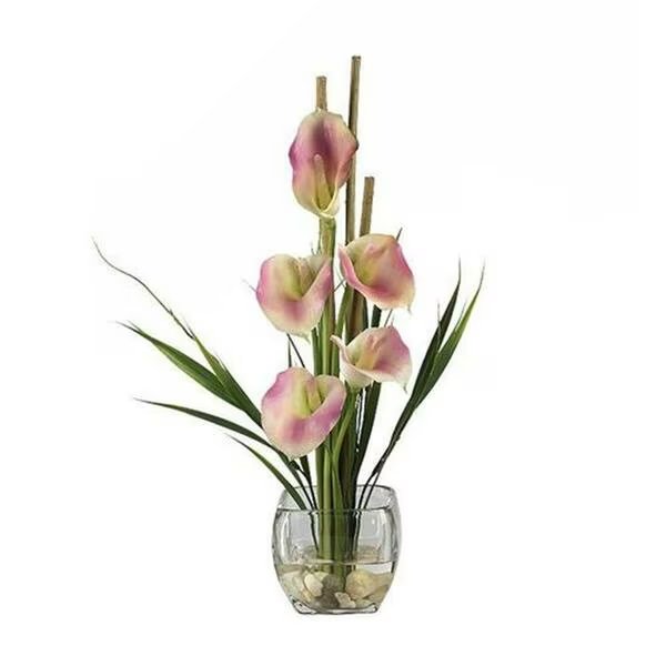 Calla Lilly Liquid Illusion, 1118PK, Nearly Natural, Mfr#: 1118-PK